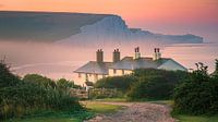 Sonnenaufgang in Cuckmere Haven und die Sieben Schwestern von Henk Meijer Photography Miniaturansicht