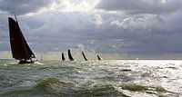 Ruig IJsselmeer voor Lemsteraken van Hielke Roelevink thumbnail