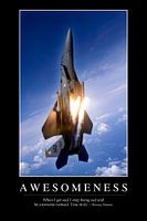 STK107230M-Awesomeness: Inspirerende Quote en Motiverende Poster
