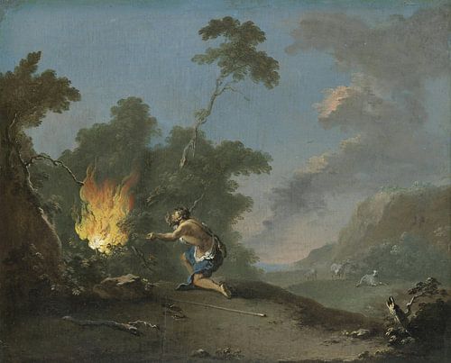 Mozes voor de brandende struik, Norbert Grund...