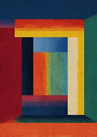 Geometrische Komposition Farbfelder von Niklas Maximilian