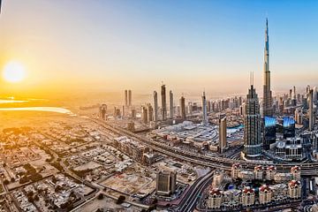 Dubai skyline van Dieter Meyrl