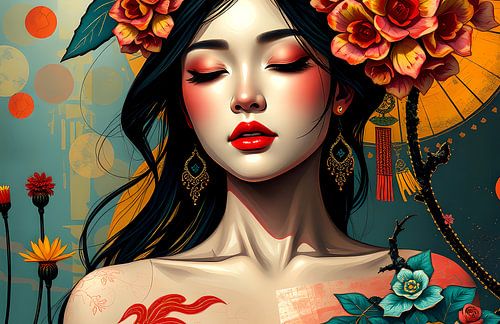 japanse kunst Geisha