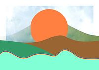 Soleil dans le paysage 2