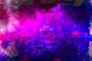 Abstraktion in Pink Blau