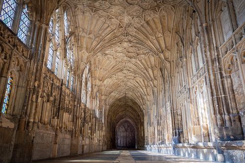 Kloostergang in de kathedraal, decor van Harry Potter films, Groot-Brittannië