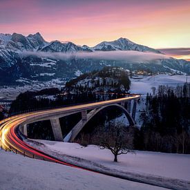 Tamina Bridge at dawn by Philipp Hodel Photography