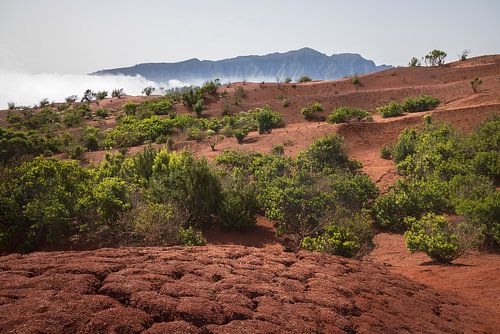 Prachtige landschappen van Agulo op La Gomera op een heldere, zonnige dag