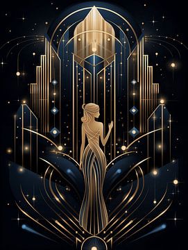 Woman Art Deco II by Gypsy Galleria