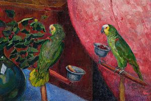 Ángel Zárraga - Komposition mit Papageien (um 1920)