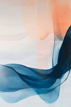 Kleurenspel blauw van Poster Art Shop