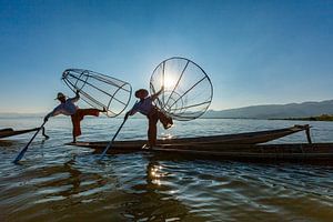 Die Fischer vom Inle See in Myanmar