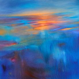 Flow - blauer Fluss von Annette Schmucker