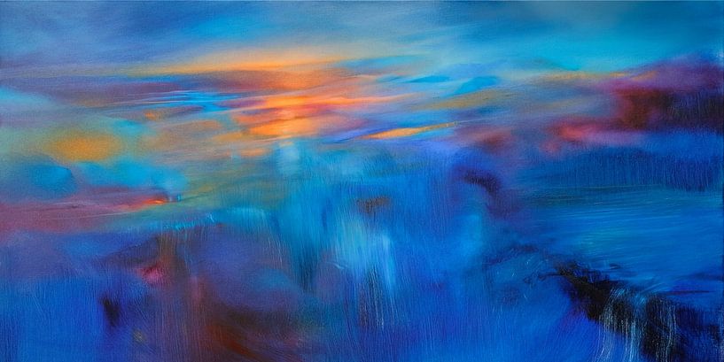 Flow - blauer Fluss von Annette Schmucker