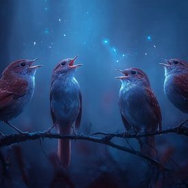 Oiseaux chanteurs magiques sur ARTemberaubend