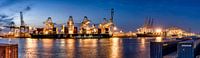 Ships offloading at the Rotterdam Port - Amazone harbor