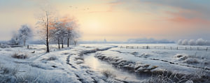 Gemälde Schnee 9993