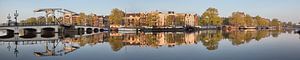Panorama der Kanalhäuser und der Mageren Brücke, Amsterdam.