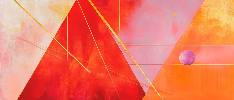 Geometrische Farbenflut der Emotionen von Poster Art Shop