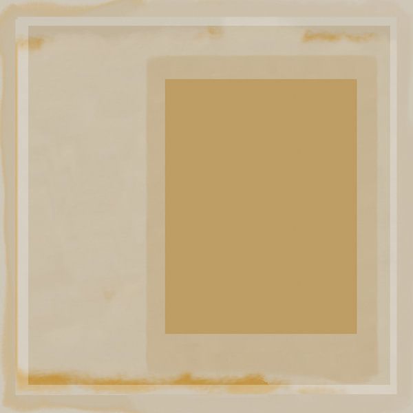 Minimalistische moderne abstracte geometrische kunst in pasteltinten. van Dina Dankers