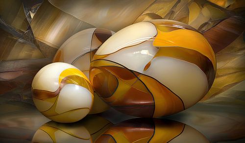 Marble Eggs #4 by Jacky