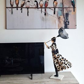 Klantfoto: Vogels op een tak van Studio Allee, als ArtFrame