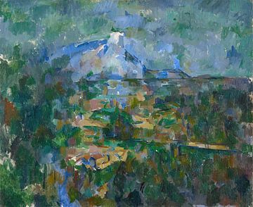 Uitzicht op Mont Sainte-Victoire vanaf Les Lauves (1904-1906) van Peter Balan