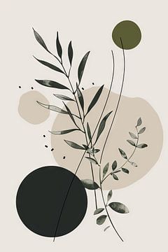 Minimalistische planten van Poster Art Shop