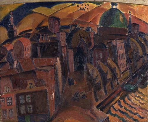 De groene Koepelkerk in Amsterdam, Gustave De Smet,  1919