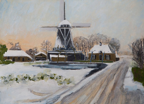 Zalk in de winter