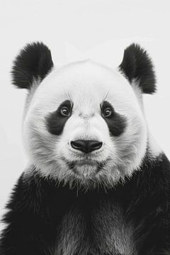 Panda in zwart-wit van Poster Art Shop