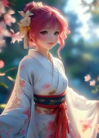Anime  Kimono by Rizal Azhari