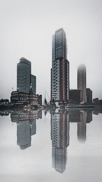 Rotterdam architecture on a misty day, Netherlands par vedar cvetanovic