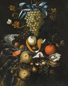 Nature morte aux raisins bleus et blancs, Martinus Nellius