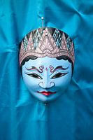 Blauw masker uit Java