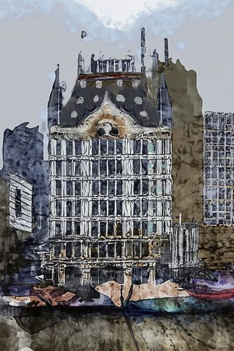 Peinture de la Maison Blanche à Rotterdam