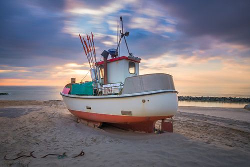 Zonsondergang Lønstrup Strand (Denemarken)