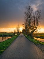 Zonsondergang Berkenwoude