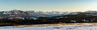 Zonsondergang over de Allgäu van Leo Schindzielorz thumbnail