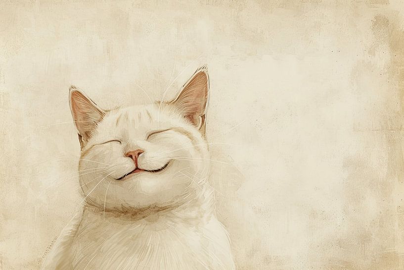 Malerei Katze von Wunderbare Kunst