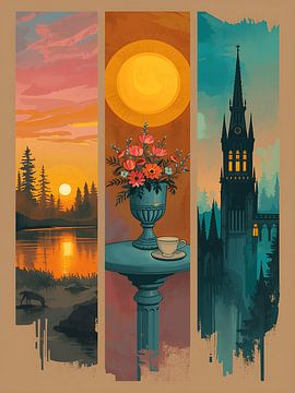 altes Plakat von Giandra Safaraz