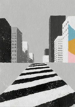 Perspective minimaliste de la rue sur Niklas Maximilian