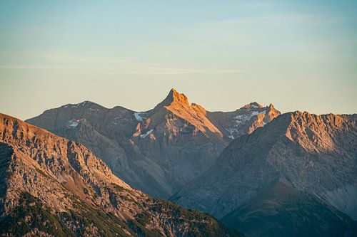 Lechtaler Alpen bij zonsondergang