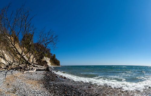 Panorama Kreidefelsen, Brandung in der Stubbenkammer bei Sassnitz