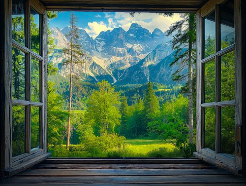 uitzicht vanuit het huis of door natuurlijk kader buiten