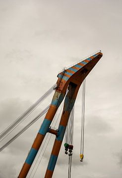 Pour les gros travaux de levage dans le port de Rotterdam. sur scheepskijkerhavenfotografie