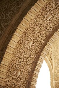 Detail van boog in Alhambra van Karel Ham