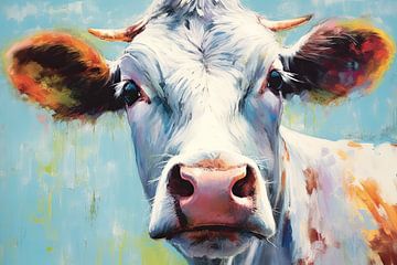 Portret van een koe