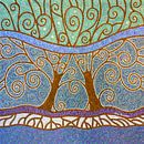 Peaceful Love Trees by Manon Elmendorp thumbnail