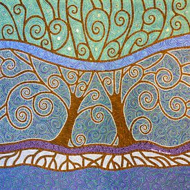 Peaceful Love Trees by Manon Elmendorp